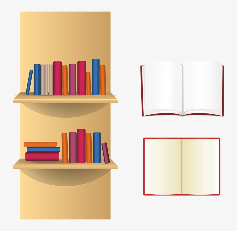 Kệ Sách Vector - 732x720 PNG Download - PNGkit