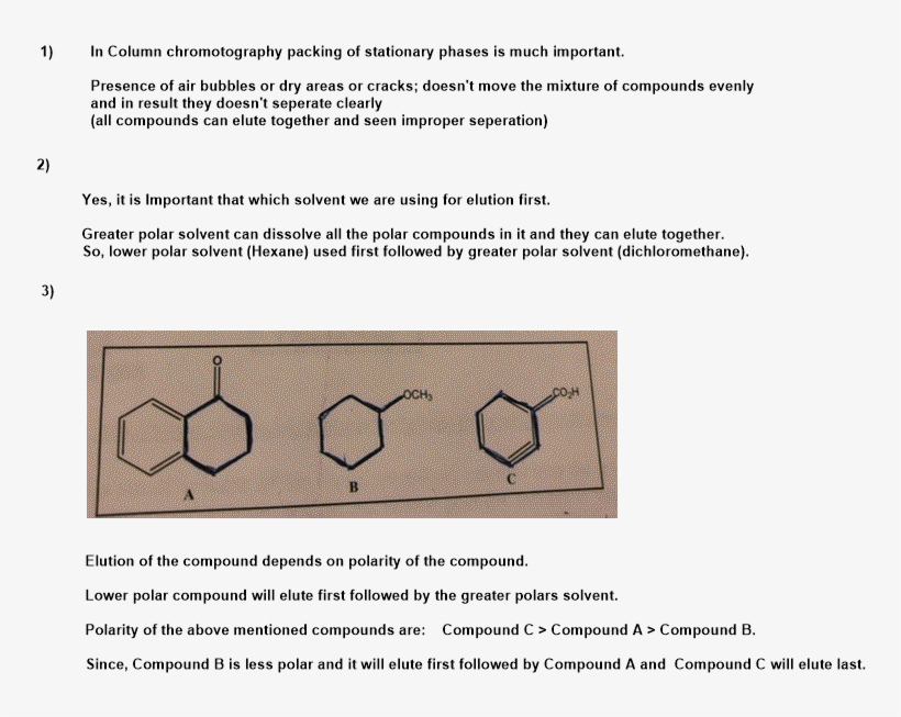 1) In Column Chromotography Packing Of Stationary Phases - Diagram, transparent png