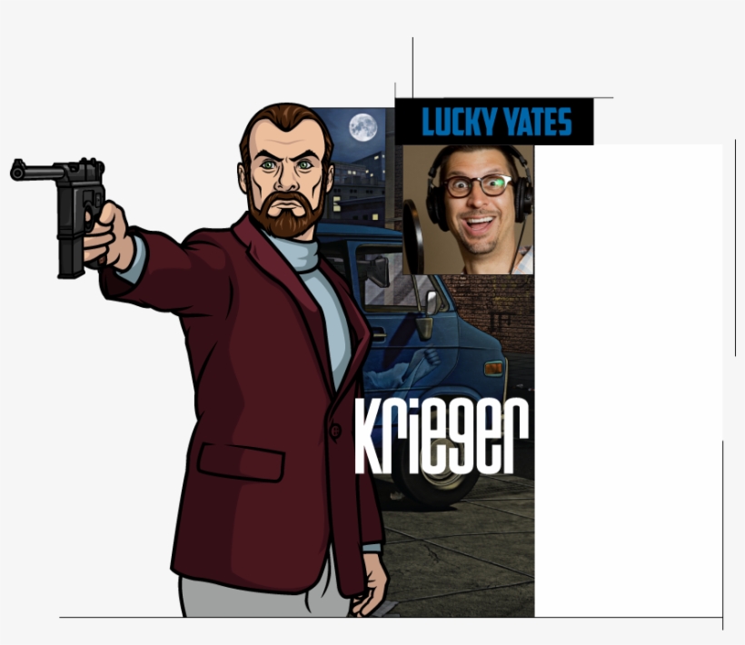Archer - S4 - Ot - Of Babou, Therapy Cranes, Whorediots - Revolver, transparent png