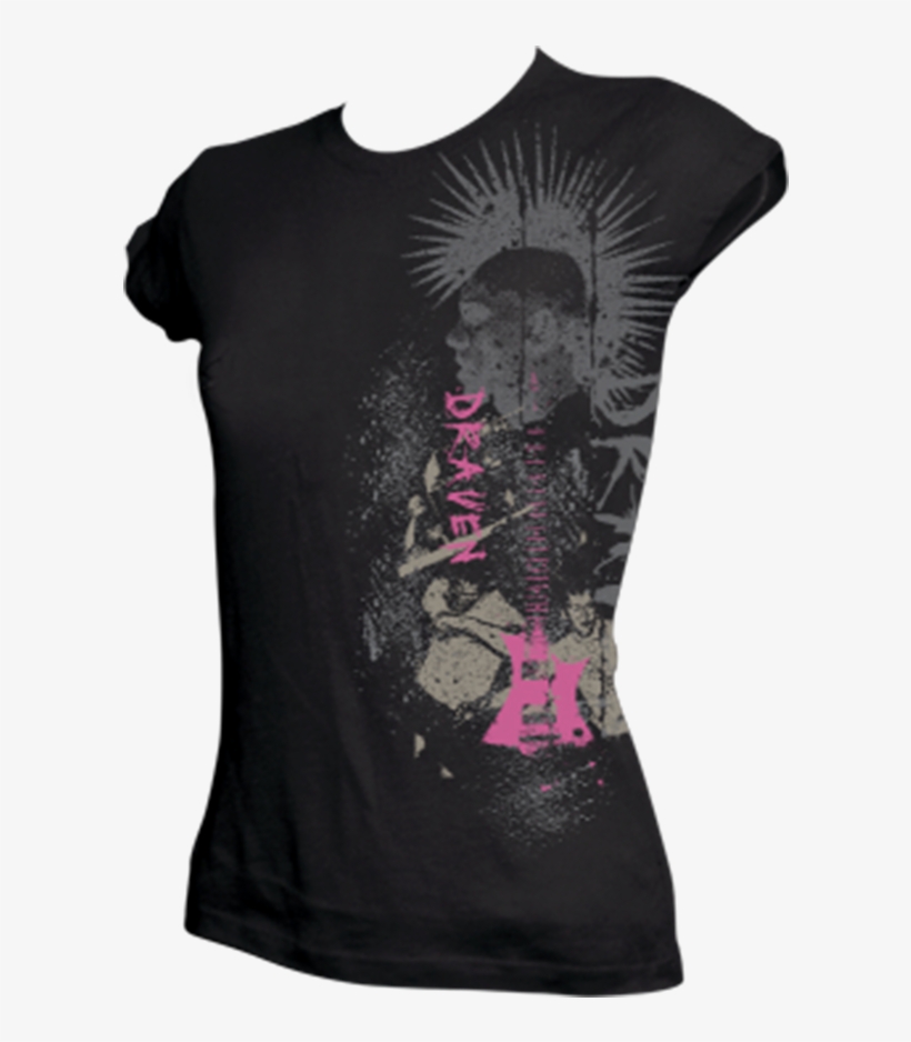 Draven Girls Punker T-shirt - Tattoo, transparent png