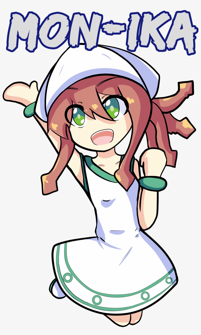 Oc Fanartdoki Doki Squid Club Png Monika Squid Memes - Cartoon, transparent png