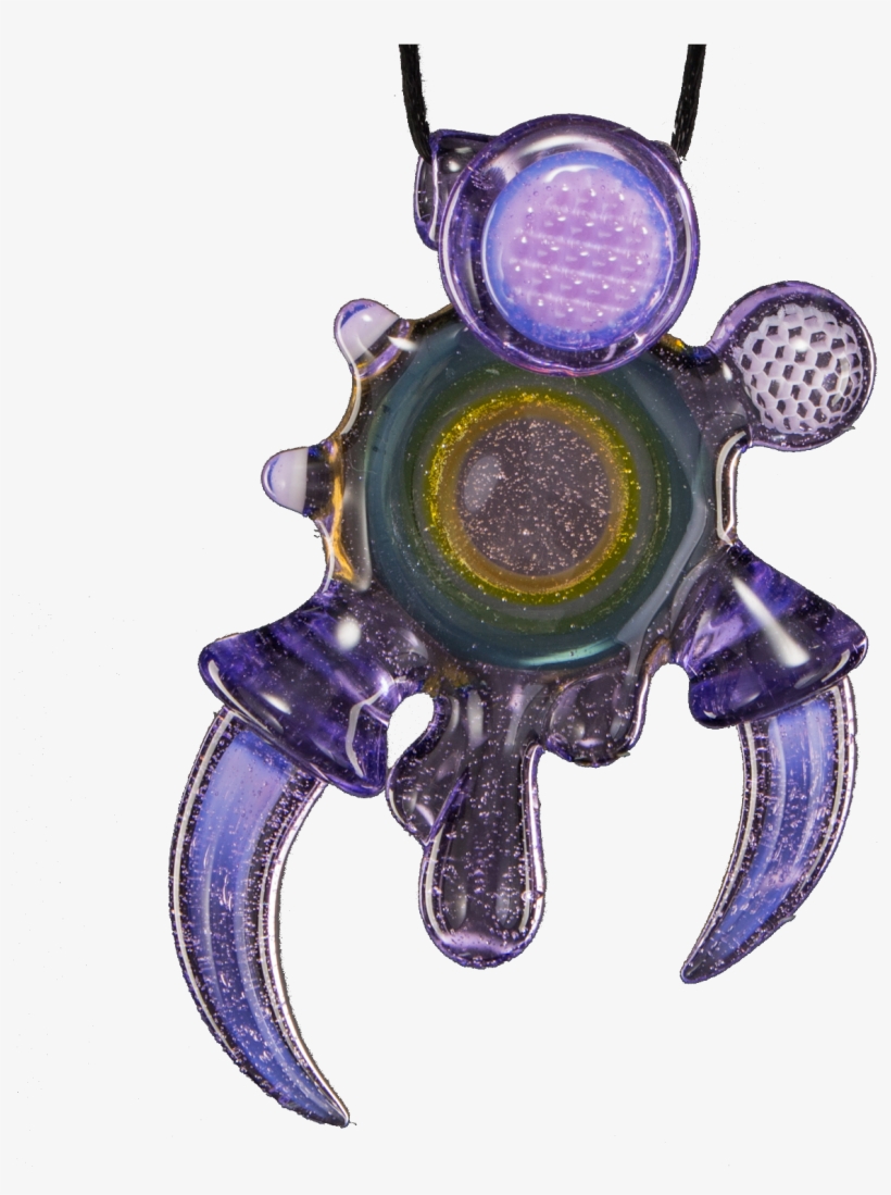 Joe P & 2ba “rainbow Murrine Warlock” - Purple Rain Glass Borosilicate Color, transparent png