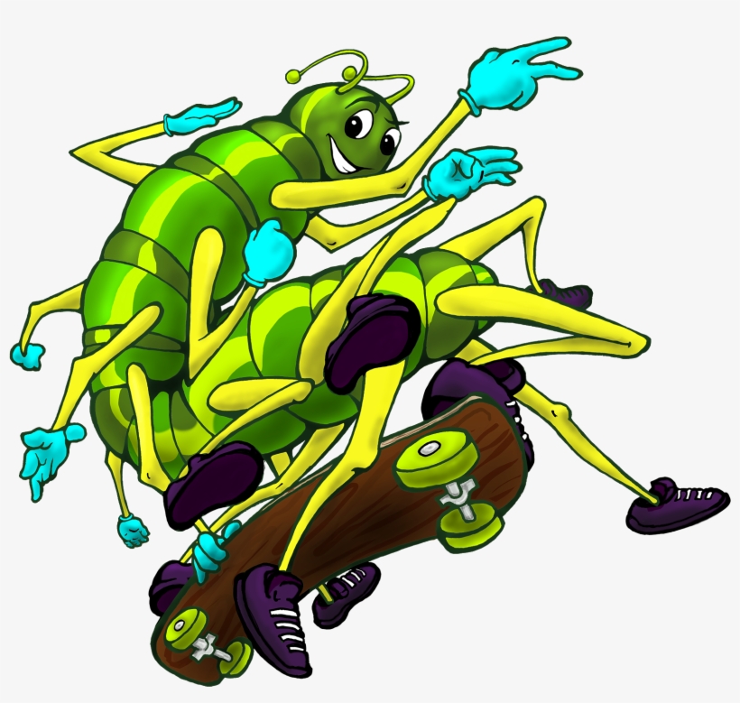 Caterpillar X - Cartoon, transparent png