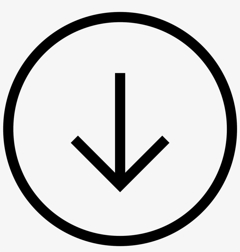 It Is An Icon Is Of An Arrow Pointed In A Downward - Happiness Vector, transparent png