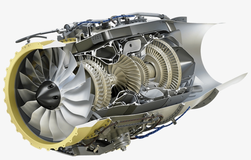 Hf120 Engine Full Color - Honda Turbofan Engine, transparent png