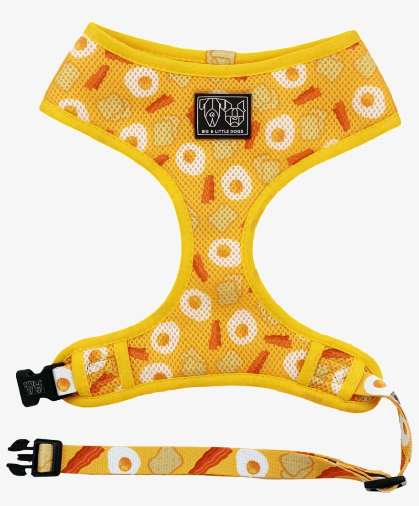 Bae Bacon And Eggs Classic Mesh Dog Harness - Orange, transparent png