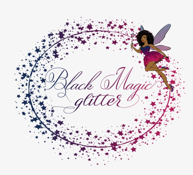 African American Fairy With Wand And Glitter Star Dust - Illustration, transparent png