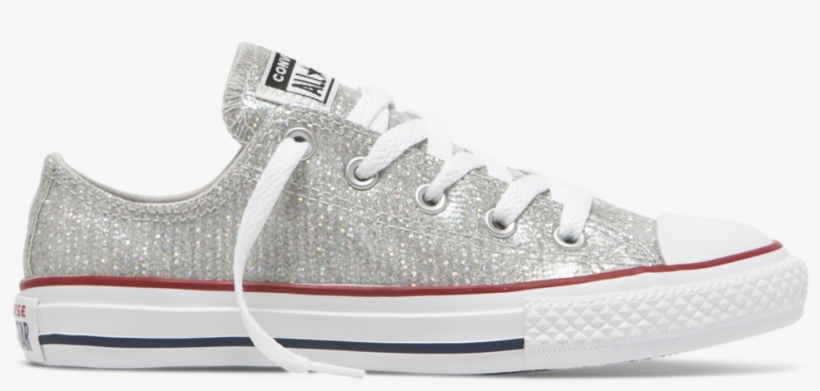 Converse Chuck Taylor Sparkle Junior Low Top - Skate Shoe, transparent png
