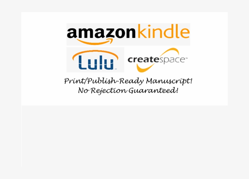 I Will Edit Your Ebook For Kindle, Lulu Or Createspace - Createspace, transparent png