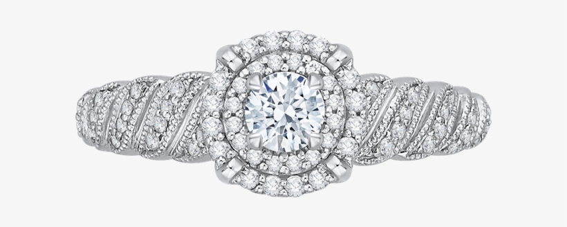 Promezza 14 K White Gold Promezza Engagement Ring - Engagement Ring, transparent png