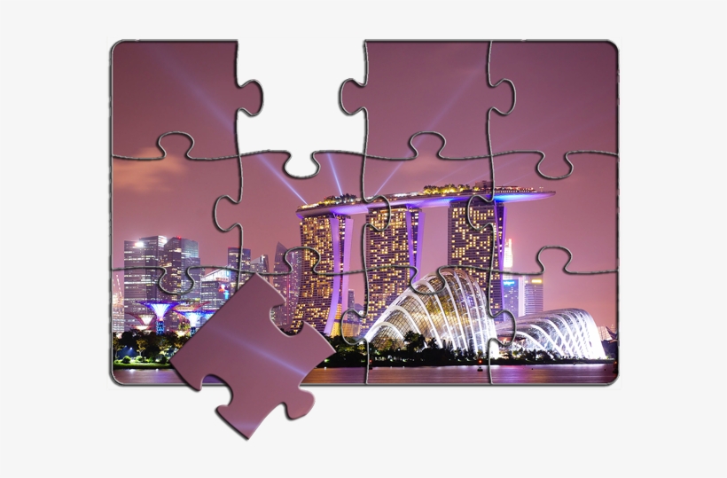 Home / Festive Themes / National Day / Sg Skyline Jigsaw - Singapore, transparent png