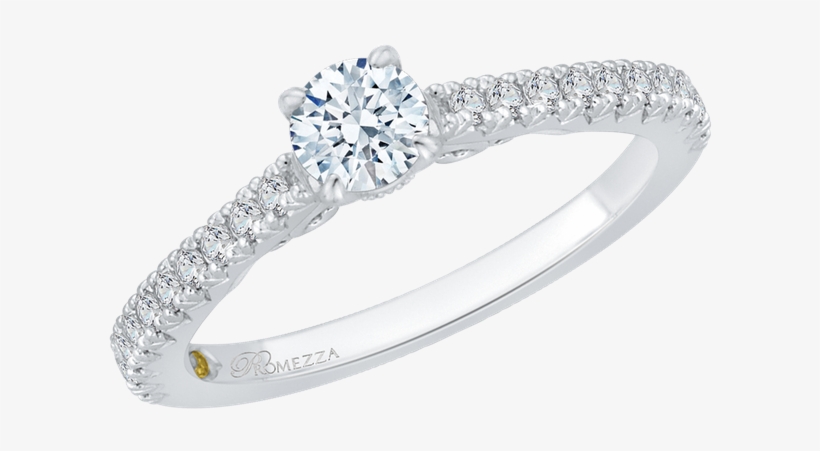 Promezza 14 K White Gold Promezza Engagement Ring - Pre-engagement Ring, transparent png