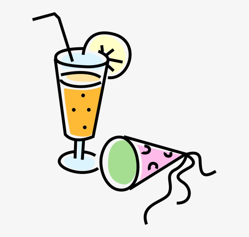 Vector Illustration Of Mixed Drink Cocktail Alcohol, transparent png