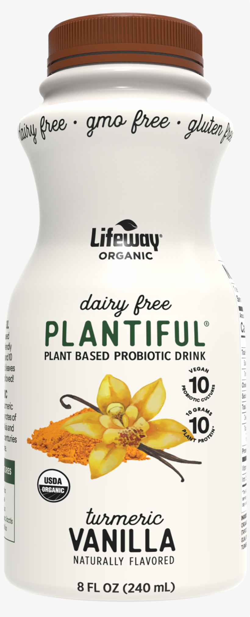 Turmeric Vanilla Plant Based Probiotic Drink - Ylang-ylang, transparent png