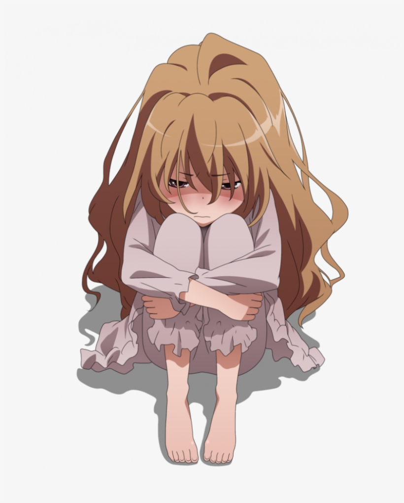 Aisaka Taiga Sad, transparent png
