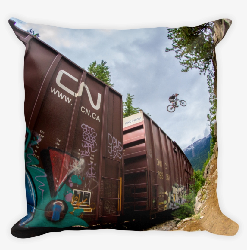 Train Gap Throw Pillows, transparent png