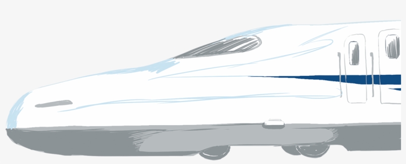 The Shinkansen, Known As The Bullet Train, Is A Network - Airliner, transparent png