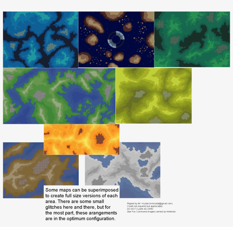 Click For Full Sized Image Merged Maps - Starfox Command Maps, transparent png