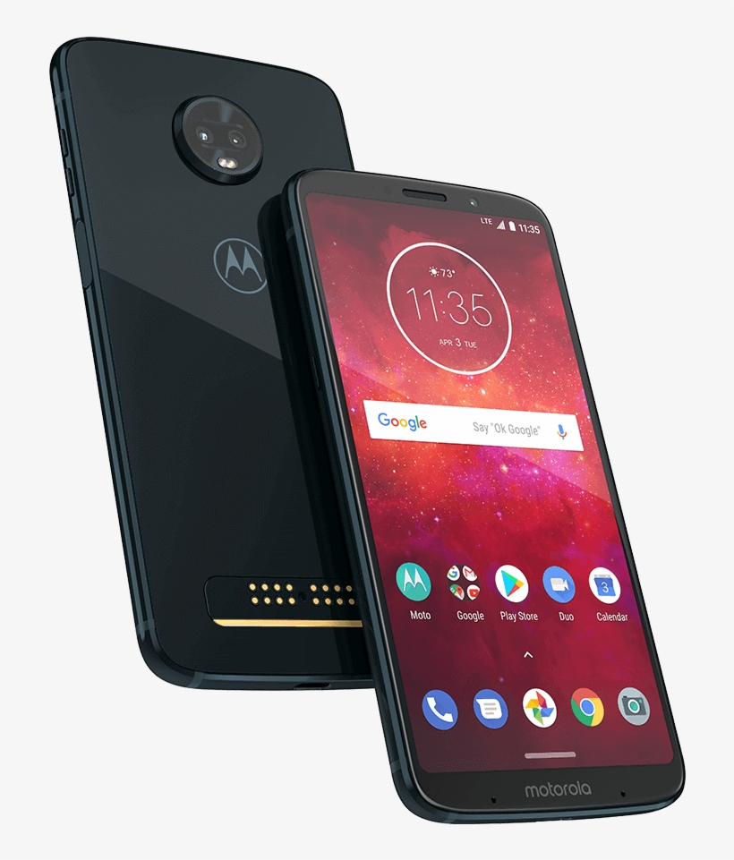 01 Moto Z3 Play Deep Indigo - Motorola Moto Z3 Play, transparent png