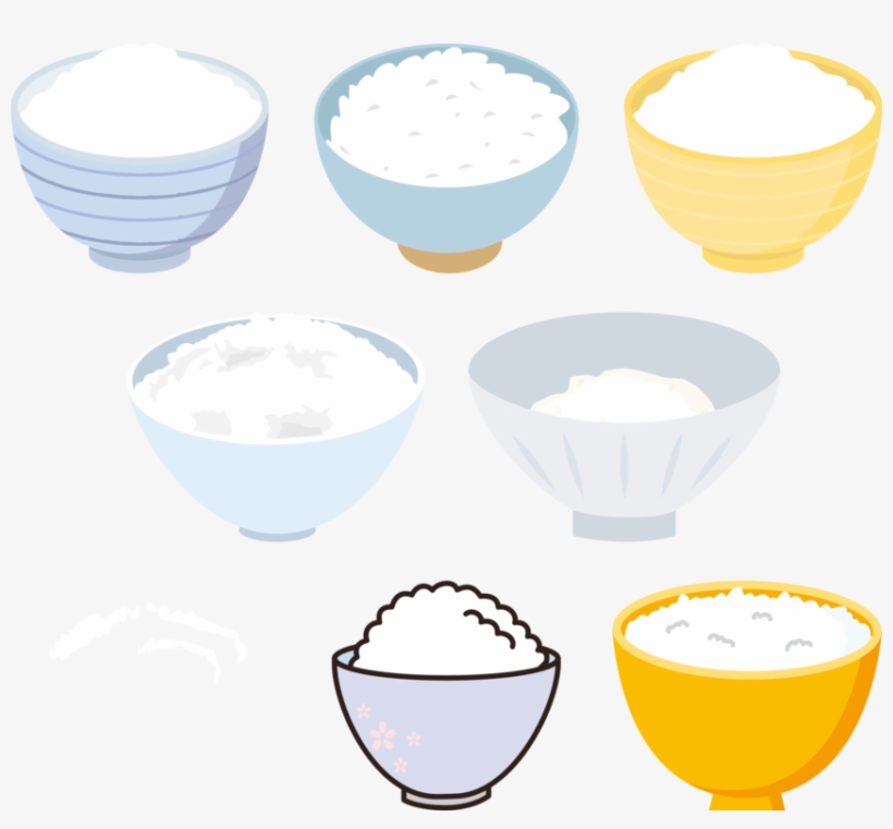 Japanese Cuisine Sushi Food Bowl Rice - Bowls Of Rice Clipart, transparent png
