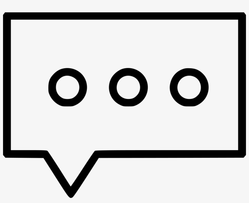 Png File - Speech Bubble With Three Dots, transparent png
