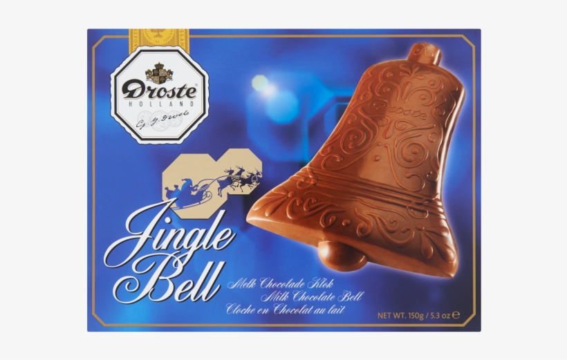 Droste Jingle Bell Milk Chocolate Bell 150 G - Droste, transparent png