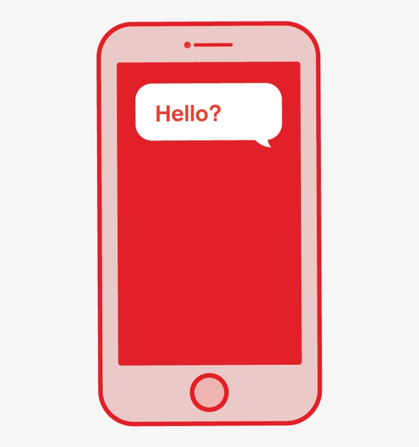 Texting In - Text On Phone Png, transparent png