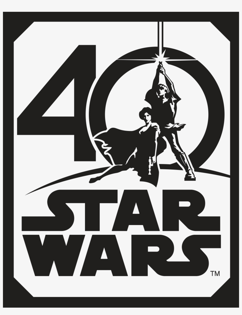 Star Wars 40th Anniversary - Star Wars 40th Anniversary Logo Png, transparent png