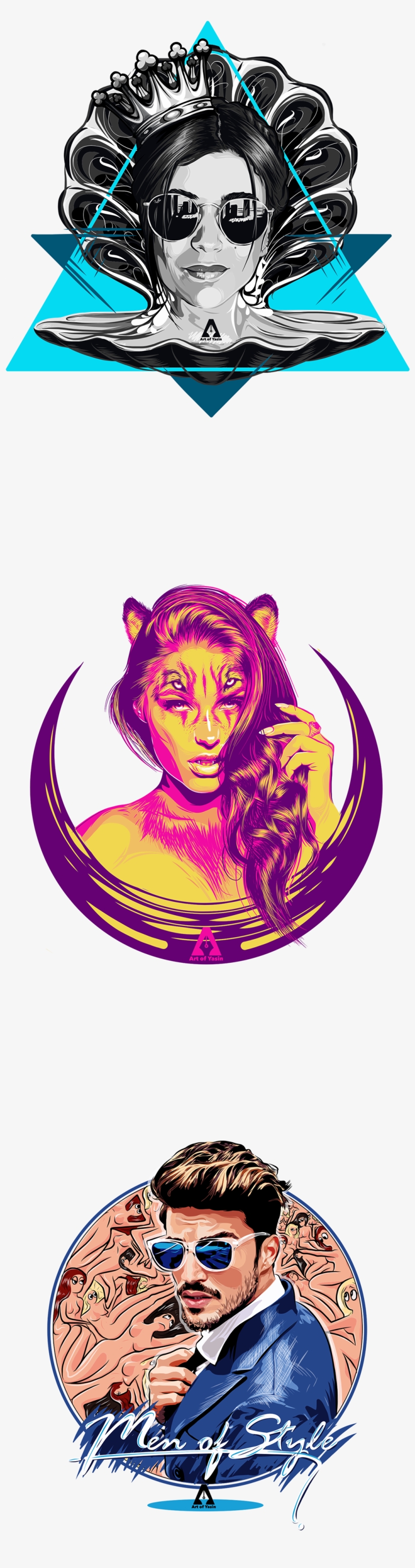 These Are My Vector Portrait Illustrations That I Shared - Illustration, transparent png