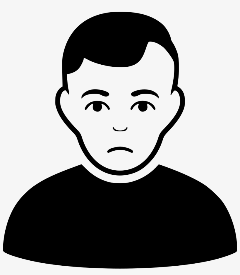 Png File - Sad Male Icon, transparent png