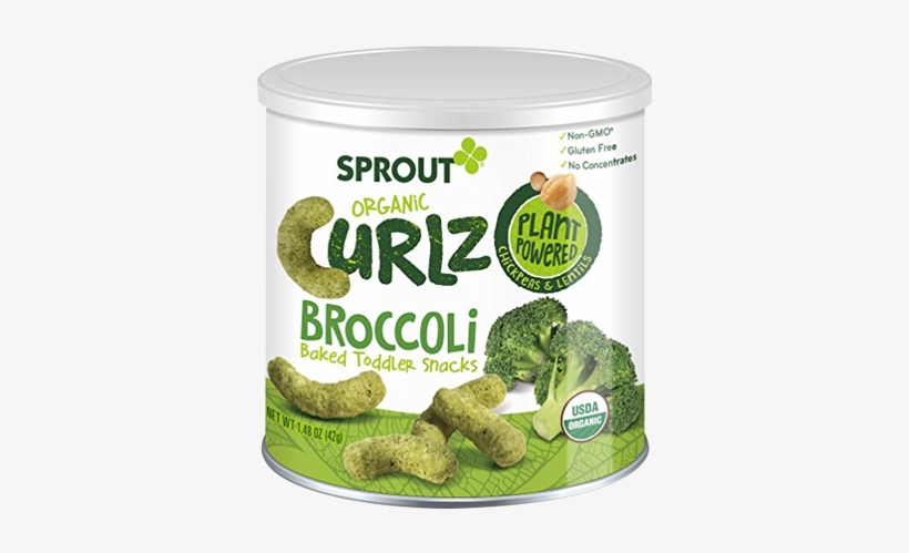 Sprout, Botanas Curlz De Lentejas Y Garzbanzo Con Brocoli - Baby Foods And Snacks, transparent png