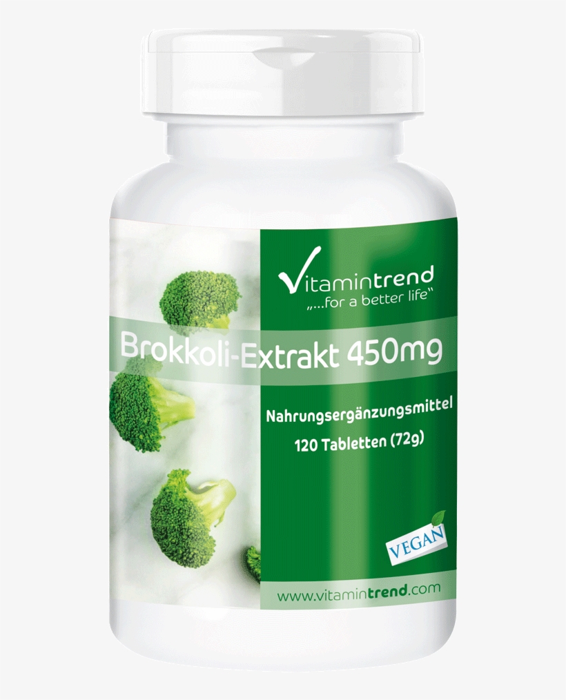Broccoli Extract 450mg 120 Tablets With Dim And Sulforaphane, - Broccoli, transparent png
