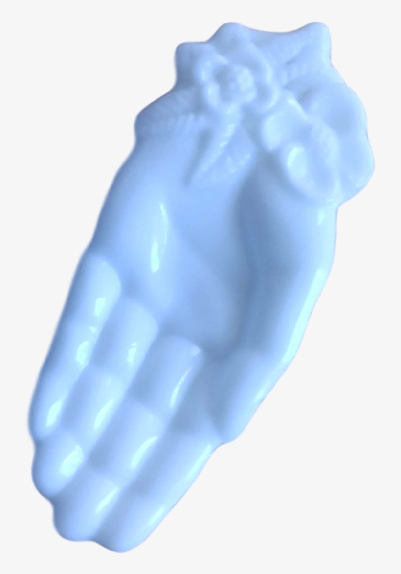 Decor Hand Palm Up Milk Glass Avon Vintage - Bone, transparent png