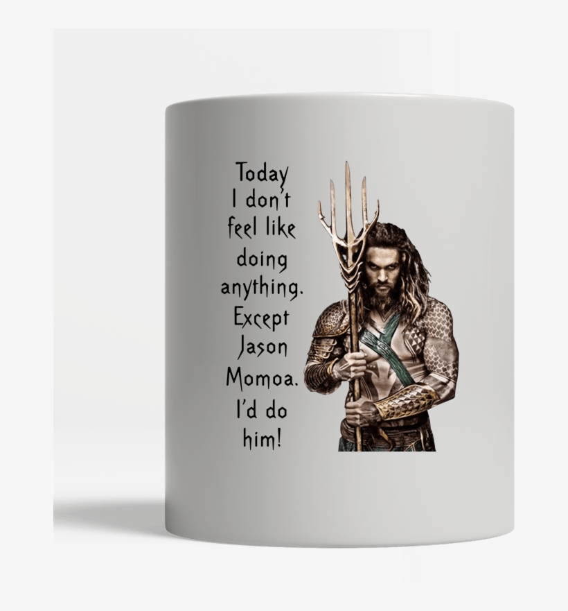 White Mug Center - Aquaman Jason Momoa Png, transparent png