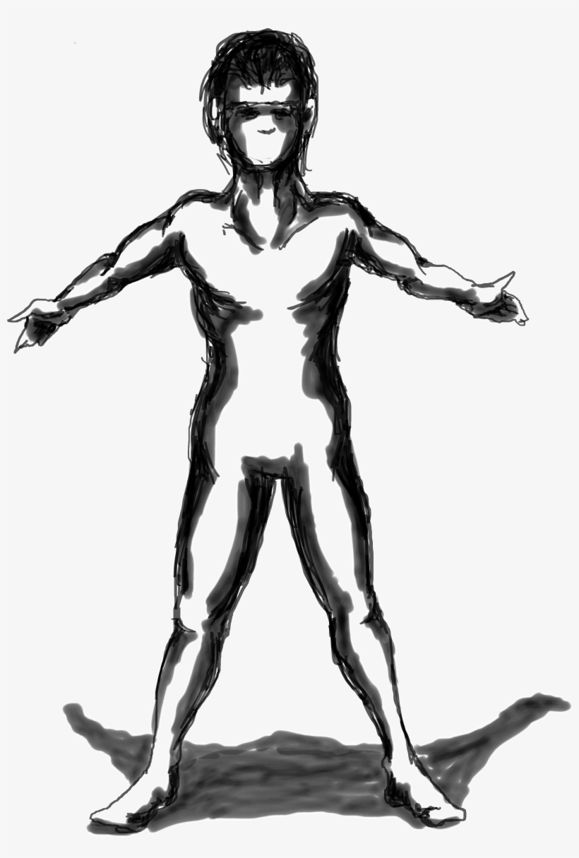 Using The Opposite Arm, Grab Your Elbow And Press To - Sketch, transparent png