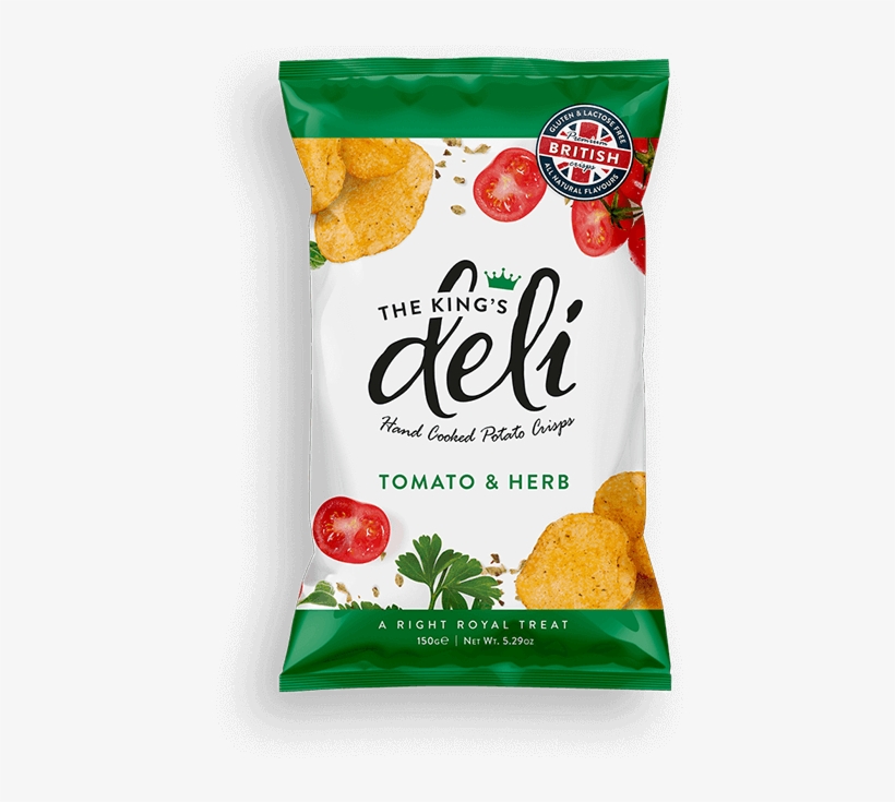 Tomato And Herb Crisps - Deli Hand Cooked Chips, transparent png