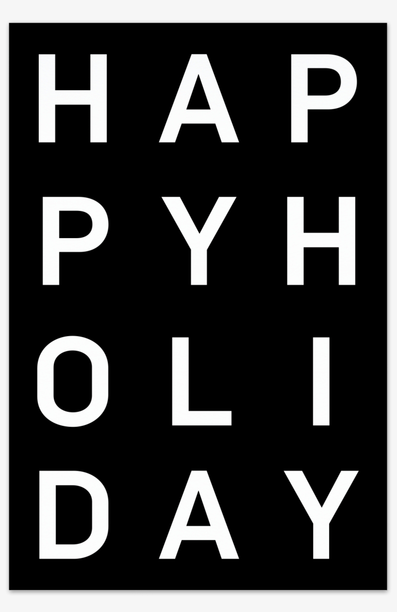 Happy Holiday Black Christmas Card - Abba Gold Greatest Hits, transparent png