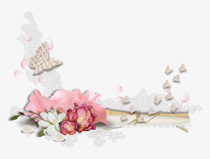 Esquinas En Png De Rosas, transparent png