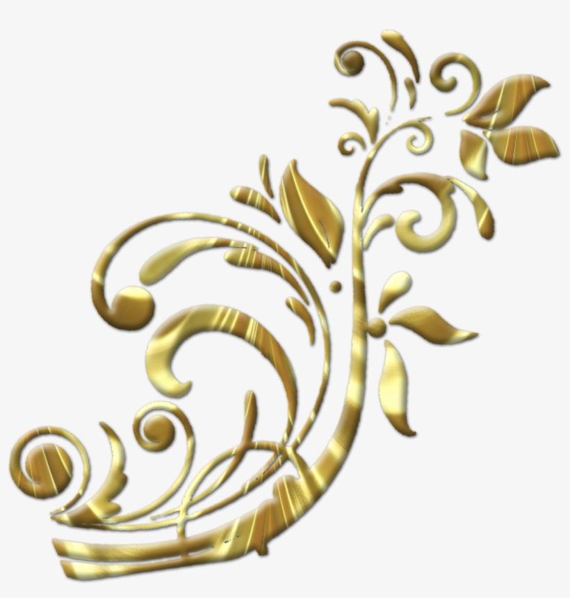 Adornos Y Colgantes Dorados Y Plateados Png - Adornos Dorados Para Tarjetas, transparent png