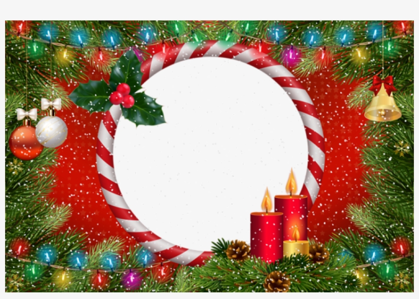 Free Png Best Stock Photos Christmas Frame Red Transparent - Christmas Ornament, transparent png