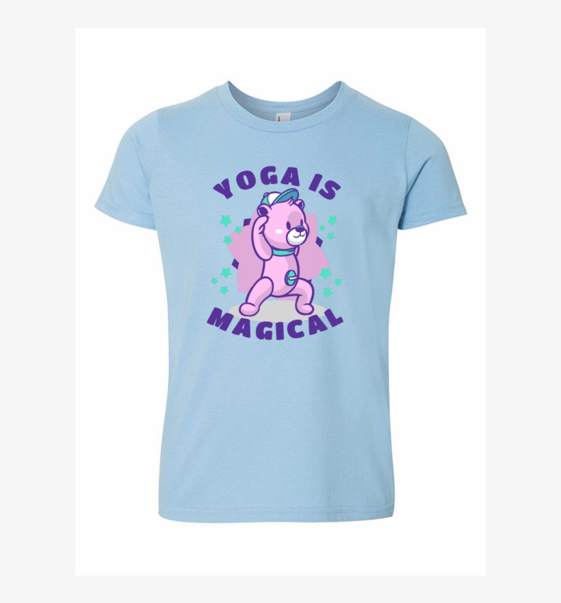 Yoga Is Magical T-shirt Template - Girl, transparent png