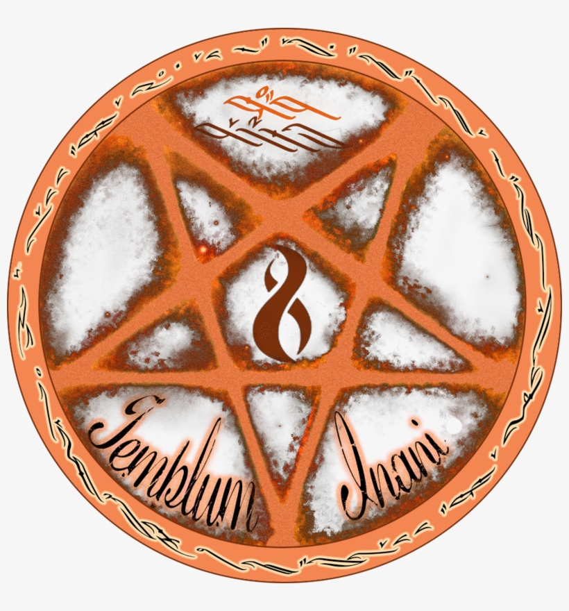 Pentagramwithtext3 - Circle, transparent png