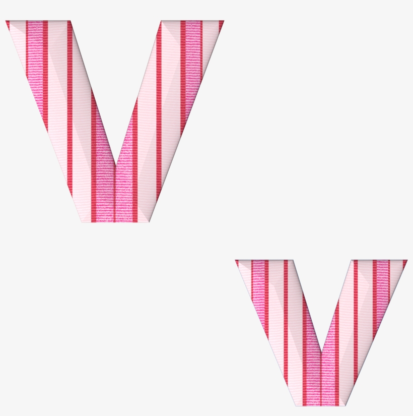 Abc Alphabet V Fabric Stripes 732862 - Triangle, transparent png