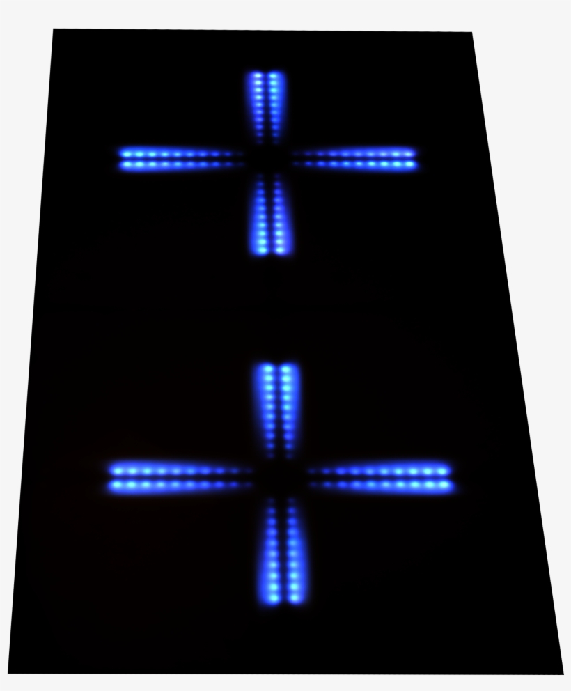 Acrylic Panel Led Party Decoraciones Grb Magnet Dance - Cross, transparent png