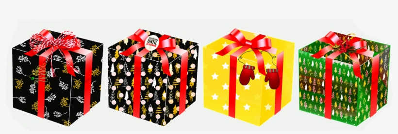 Christmas Gifts, Presents, Christmas - Graphic Design, transparent png