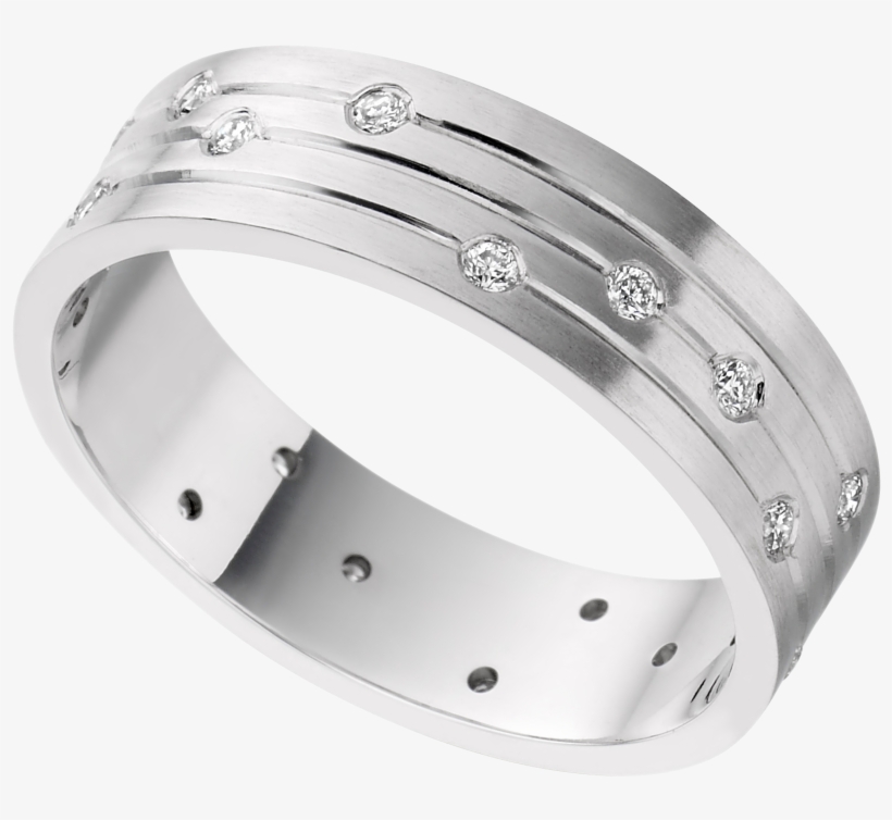 Gent's Wedding Rings - Platinum, transparent png