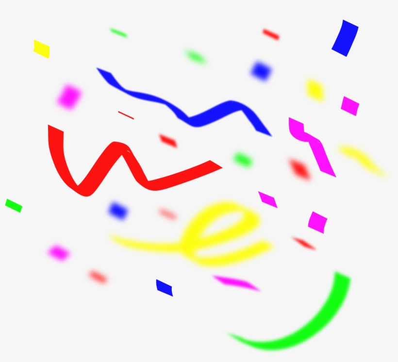 Free Confetti Clip Art - Explosão De Confetes Png, transparent png