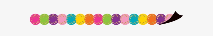 Confetti Circles Die-cut Magnetic Border - Magnetic Border, transparent png