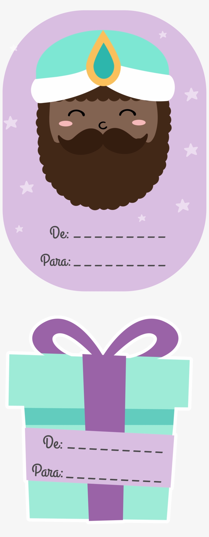 Melchor Gaspar Baltasar - Pegatinas De Navidad Regalo Png, transparent png