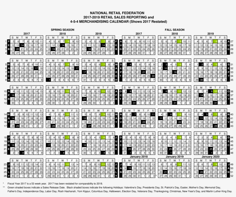 Download Transparent Printable Retail Weekly Calendar 454 Retail